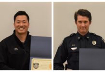 Cullman Police Department pins 2 officers for 10 years’ service