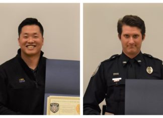 Cullman Police Department pins 2 officers for 10 years’ service