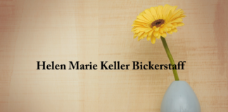 Obituary: Helen Marie Keller Bickerstaff