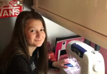 Bringing out the Best: Hanceville Middle School student making masks for medical professionals