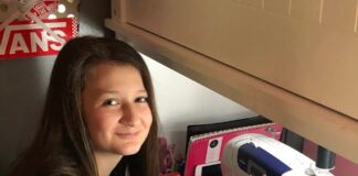 Bringing out the Best: Hanceville Middle School student making masks for medical professionals