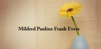 Obituary: Mildred Pauline Frank Evers