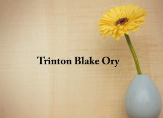Obituary: Trinton Blake Ory