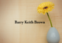 Obituary: Barry Keith Brown