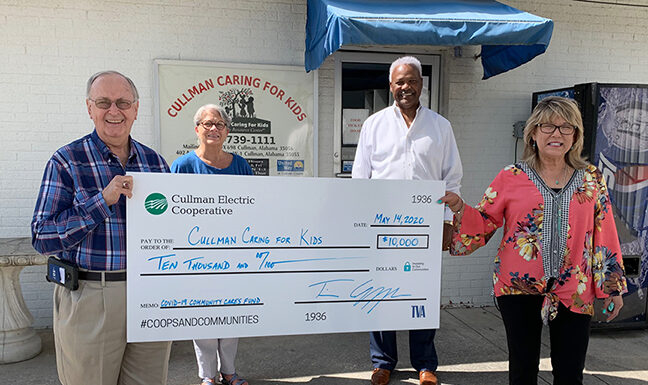Cullman Electric Co-op, TVA donate $30K to local agencies during COVID-19 pandemic