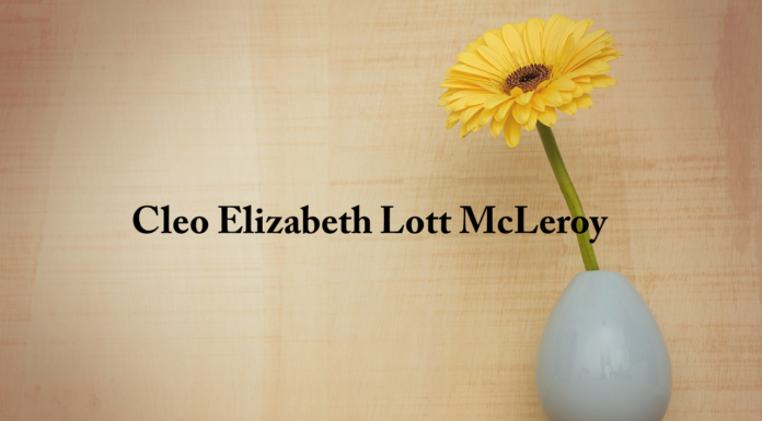 Obituary: Cleo Elizabeth Lott McLeroy