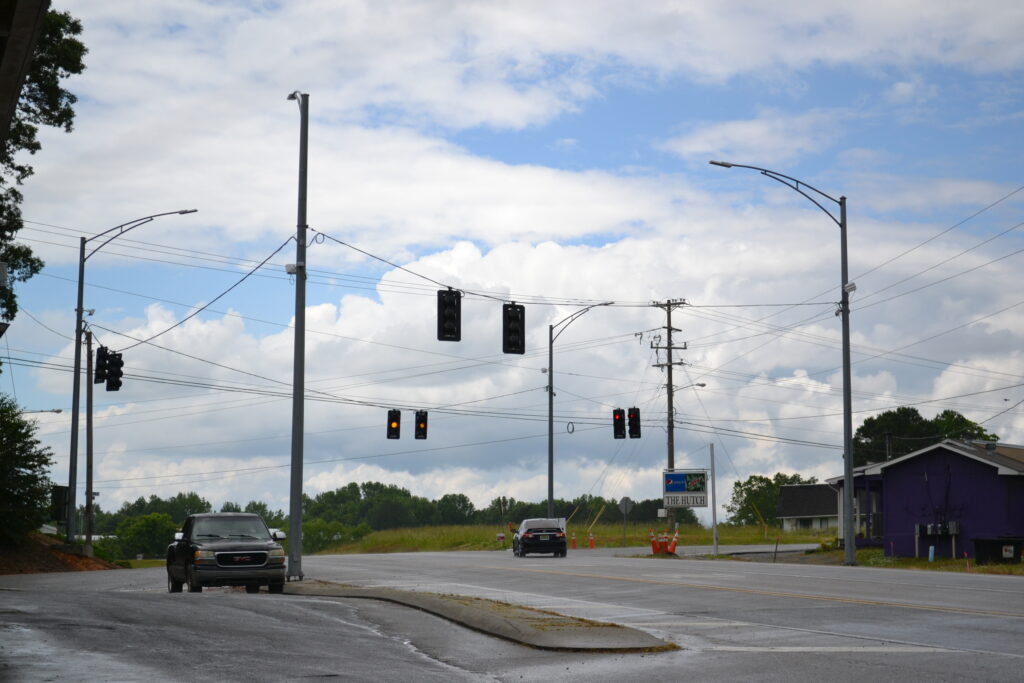Long time coming Traffic lights finally installed at Hwy. 69 and