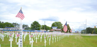 Honoring the fallen: Cullman VFW displays 328 crosses ahead of Memorial Day