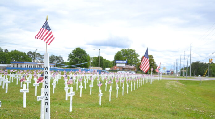 Honoring the fallen: Cullman VFW displays 328 crosses ahead of Memorial Day