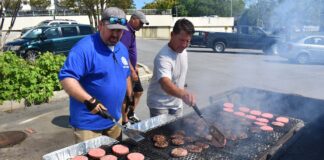 CCBOE staff cooks for health care workers