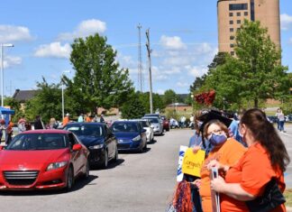 Graduation celebration, pandemic-style