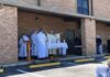 Sacred Heart celebrates 1st congregational Mass outside