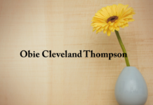 Obituary: Obie Cleveland Thompson