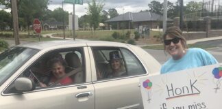 ‘Honk if you miss coming to the center’