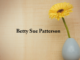 Obituary: Betty Sue Patterson