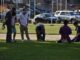 Local residents meet to pray at Depot Park after days of unrest nationwide