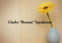 Obituary: Gladys “Bonnie” Speakman