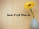 Obituary: James Virgil Wise, Sr.