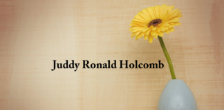 Obituary: Juddy Ronald Holcomb