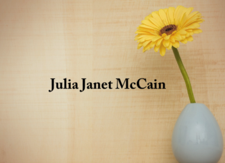 Obituary: Julia Janet McCain