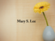 Obituary: Mary S. Lee