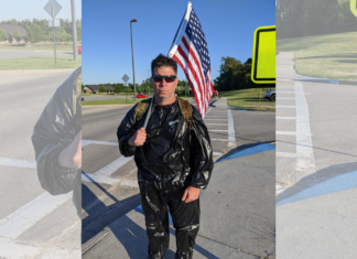 Anonymous patriot promotes value of all people, respect for American flag