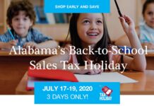 Back-to-School Sales Tax Holiday July 17-19