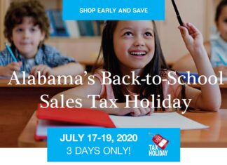 Back-to-School Sales Tax Holiday July 17-19
