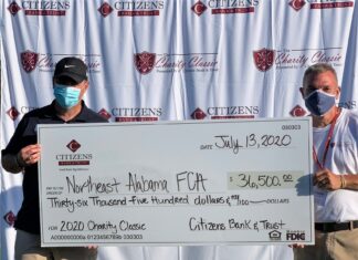 Citizens Bank & Trust reaches $211K total raised for NE Alabama FCA at annual charity golf tournament