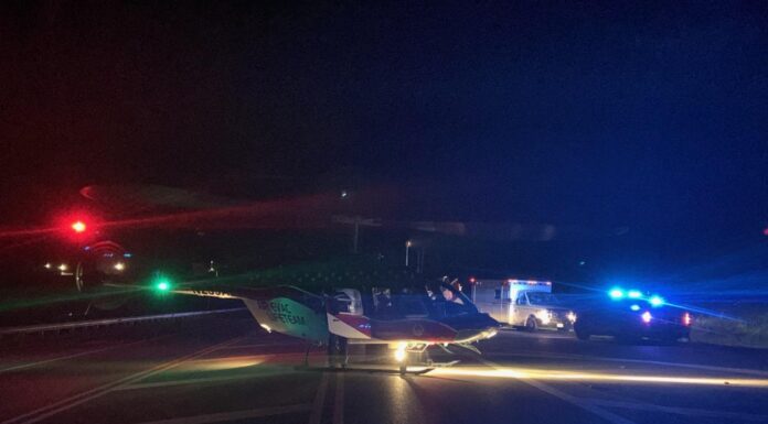 Vehicle pursuit ends in wreck