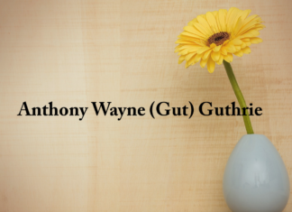 Obituary: Anthony Wayne (Gut) Guthrie