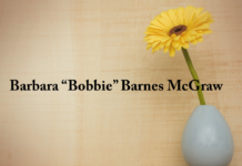 Obituary: Barbara “Bobbie” Barnes McGraw