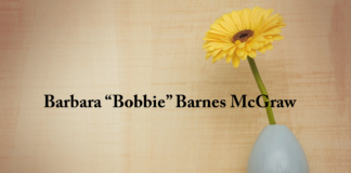 Obituary: Barbara “Bobbie” Barnes McGraw