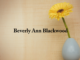 Obituary: Beverly Ann Blackwood