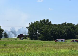 Fire damages barn near Simcoe