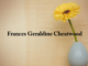 Obituary: Frances Geraldine Cheatwood