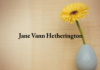 Obituary: Jane Vann Hetherington