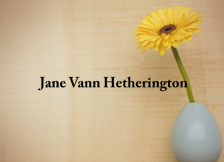 Obituary: Jane Vann Hetherington