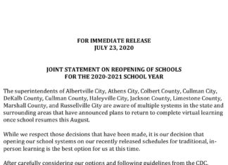 Cullman City, County Schools reaffirm commitment to in-person learning this fall