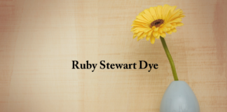 Obituary: Ruby Stewart Dye