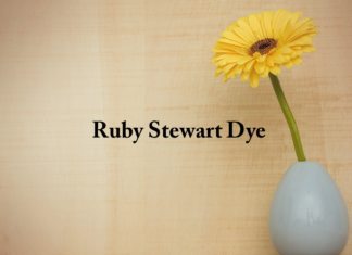 Obituary: Ruby Stewart Dye