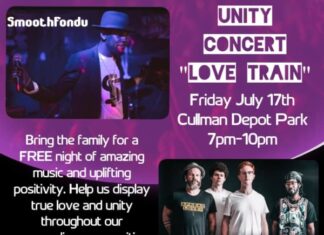 ‘LOVE TRAIN’ Unity Concert tonight at Depot Park