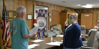 Fairview council swears in new member Julie Grimes
