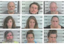 9 arrested; 30 grams marijuana, 3 grams meth seized; children in home