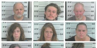 9 arrested; 30 grams marijuana, 3 grams meth seized; children in home