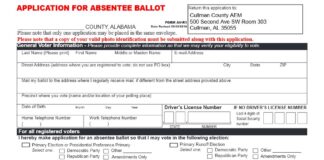 Absentee voting in Municipal, General Elections