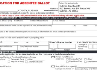 Absentee voting in Municipal, General Elections