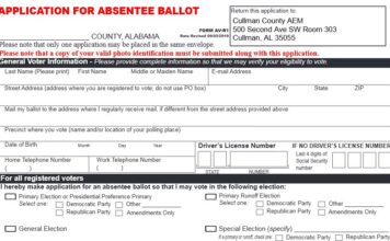 Absentee voting in Municipal, General Elections