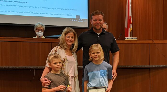 Cullman City Council recognizes local world champion water sport athlete