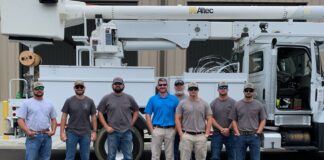 Cullman Power Board crews assisting in Fairhope following Hurricane Sally